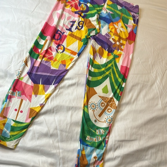 Adult Large Disney Small World Limited Edition Leggings Women’s Large Bright - Picture 4 of 7
